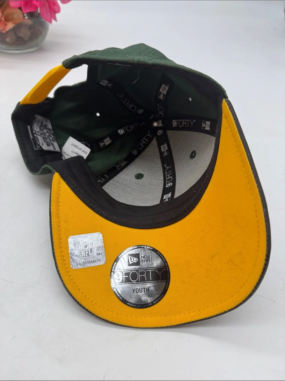 New Era Green, Black & Yellow Team Logo Baseball Cap